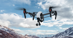 drone UAV hovering in the sky, DJI Inspire