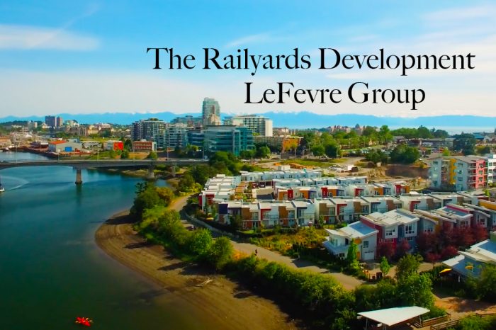 commercial property development. Promo video with drone in victoria bc
