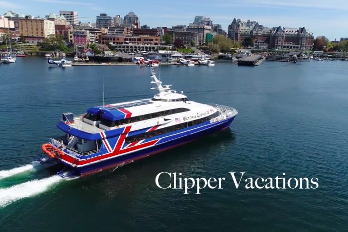 clipper vacations in the inner harbour of victoria bc